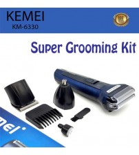 Kemei 3 in 1 Hair Trimmer Super Grooming Kit KM-6330
